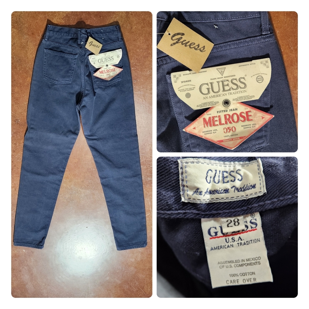 Guess Melrose High-Rise Jeans in Navy